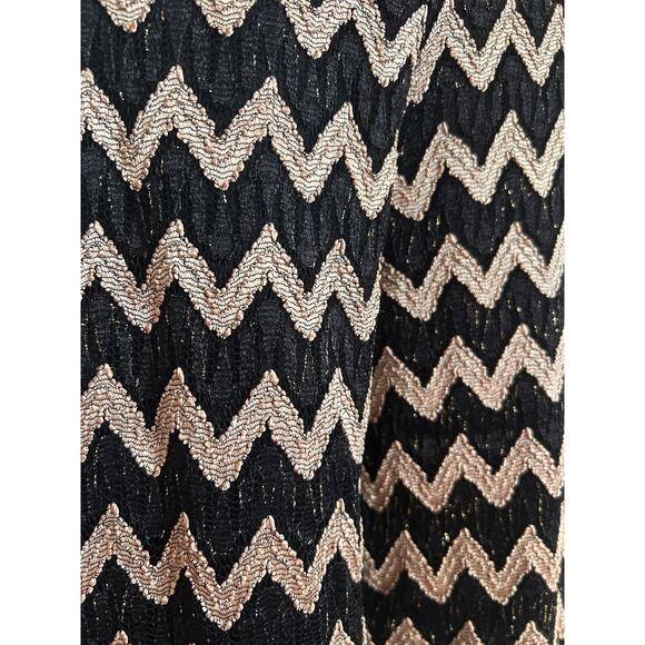 Palazzo knitted pants in beige and black, size M - Picture 5 of 5